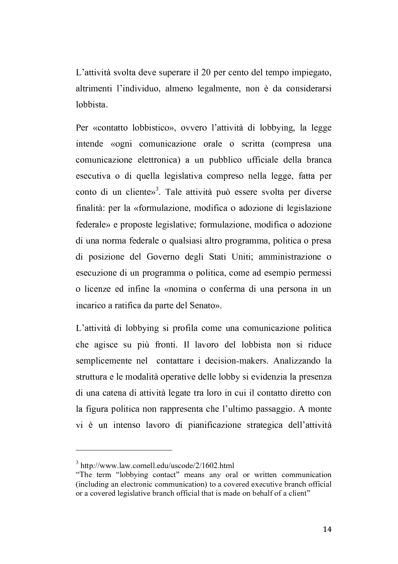 Anteprima della tesi: Gruppi di pressione nel sistema politico americano, Pagina 10