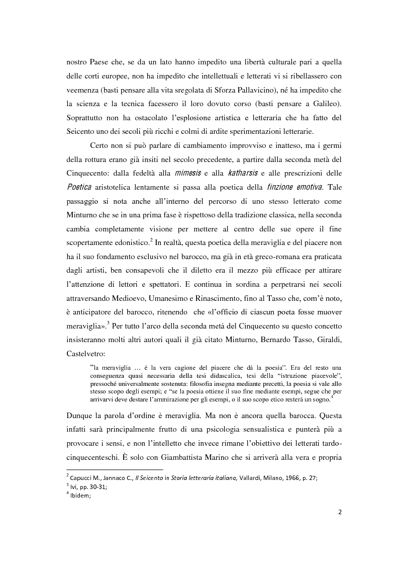 Anteprima della tesi: Il romanzo secentesco e i suoi generi testuali: analisi del "Cordimarte" di G. Artale, Pagina 2