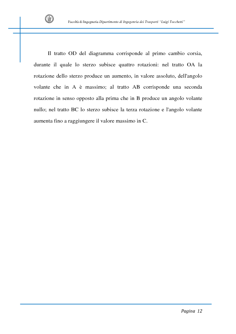 Anteprima della tesi: Sicurezza stradale: analisi della manovra di sorpasso con l'ausilio di sperimentazione su strada e simulazione al calcolatore, Pagina 12