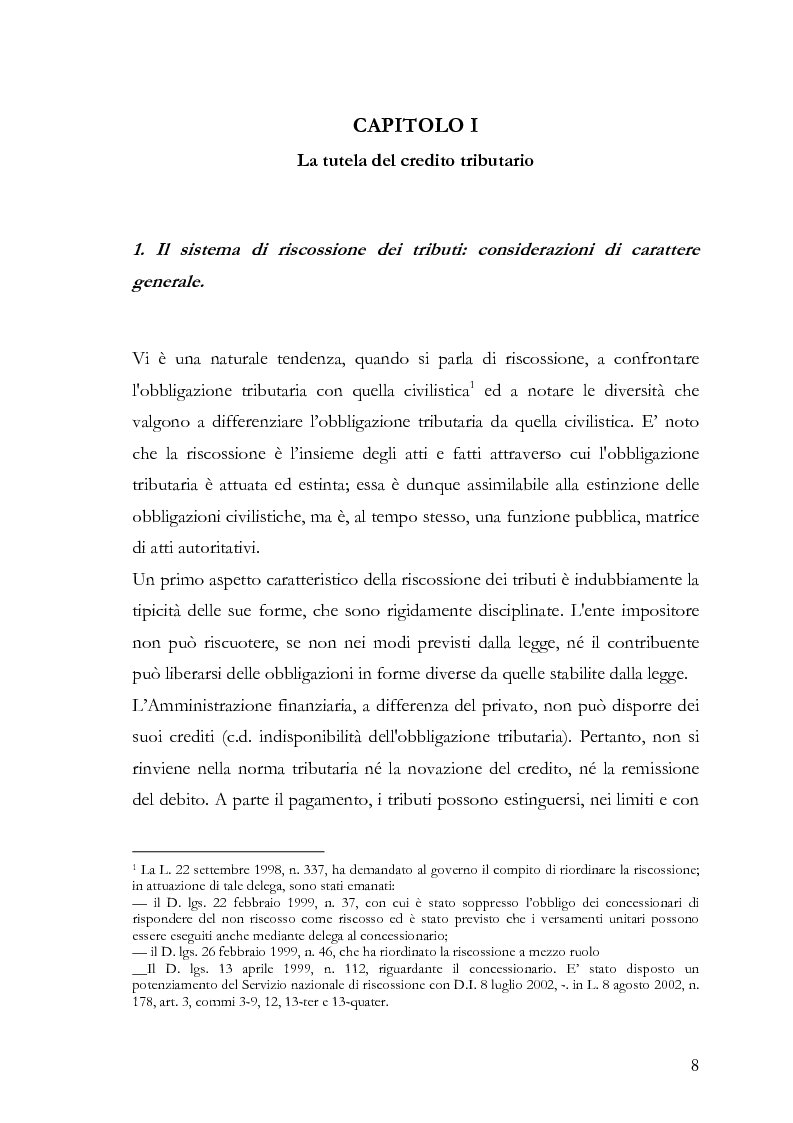 Anteprima della tesi: Il fermo amministrativo nella giurisdizione tributaria, Pagina 5