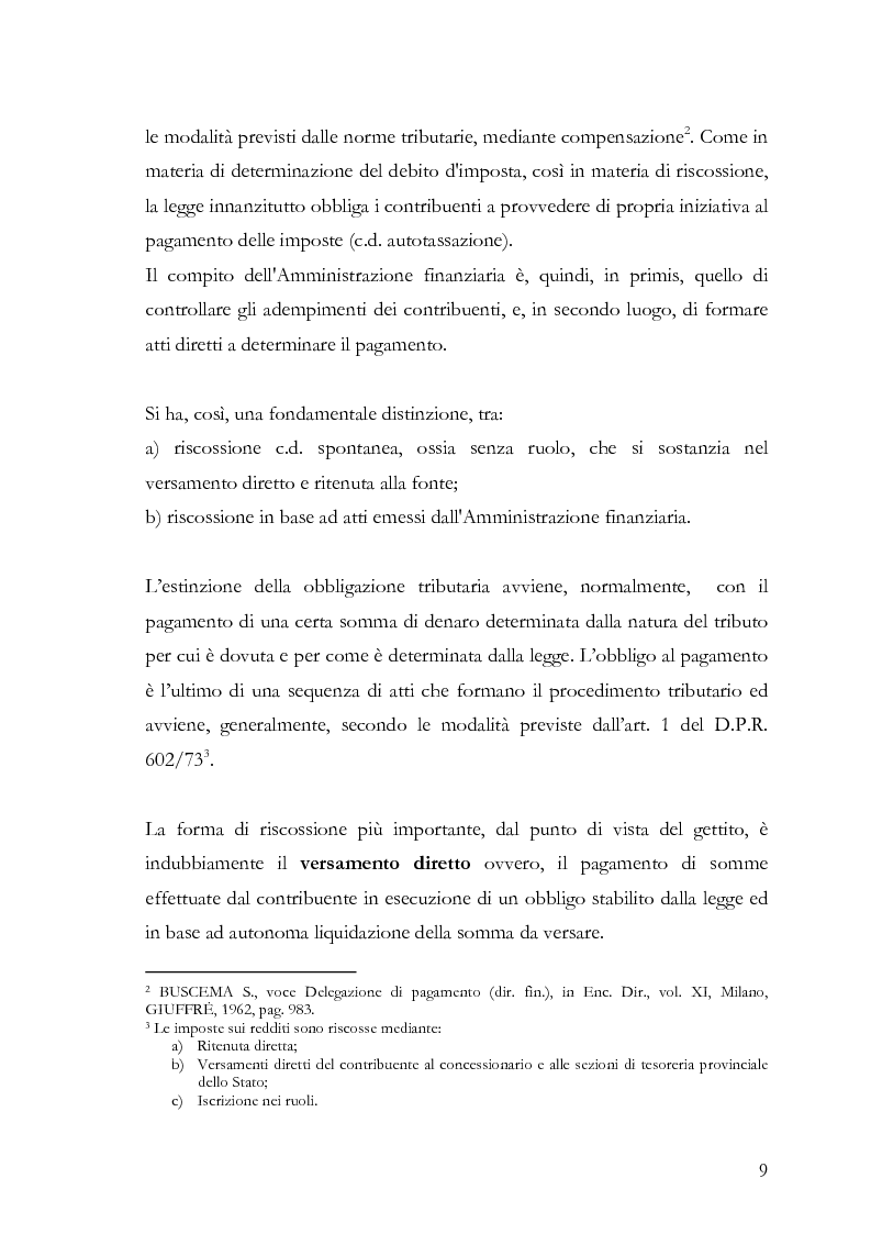 Anteprima della tesi: Il fermo amministrativo nella giurisdizione tributaria, Pagina 6