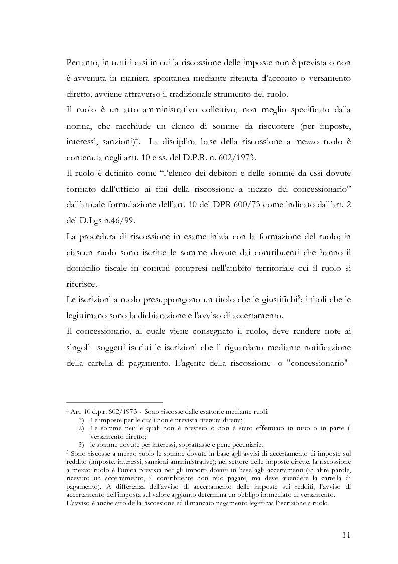 Anteprima della tesi: Il fermo amministrativo nella giurisdizione tributaria, Pagina 8