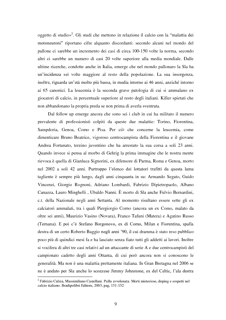 Anteprima della tesi: Il prezzo della gloria: il rapporto tra la SLA e il mondo dello sport, Pagina 2