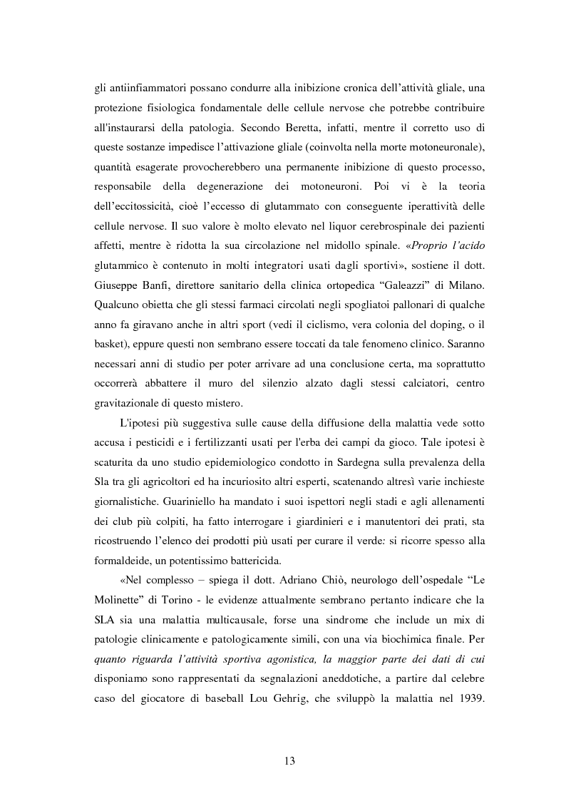 Anteprima della tesi: Il prezzo della gloria: il rapporto tra la SLA e il mondo dello sport, Pagina 6