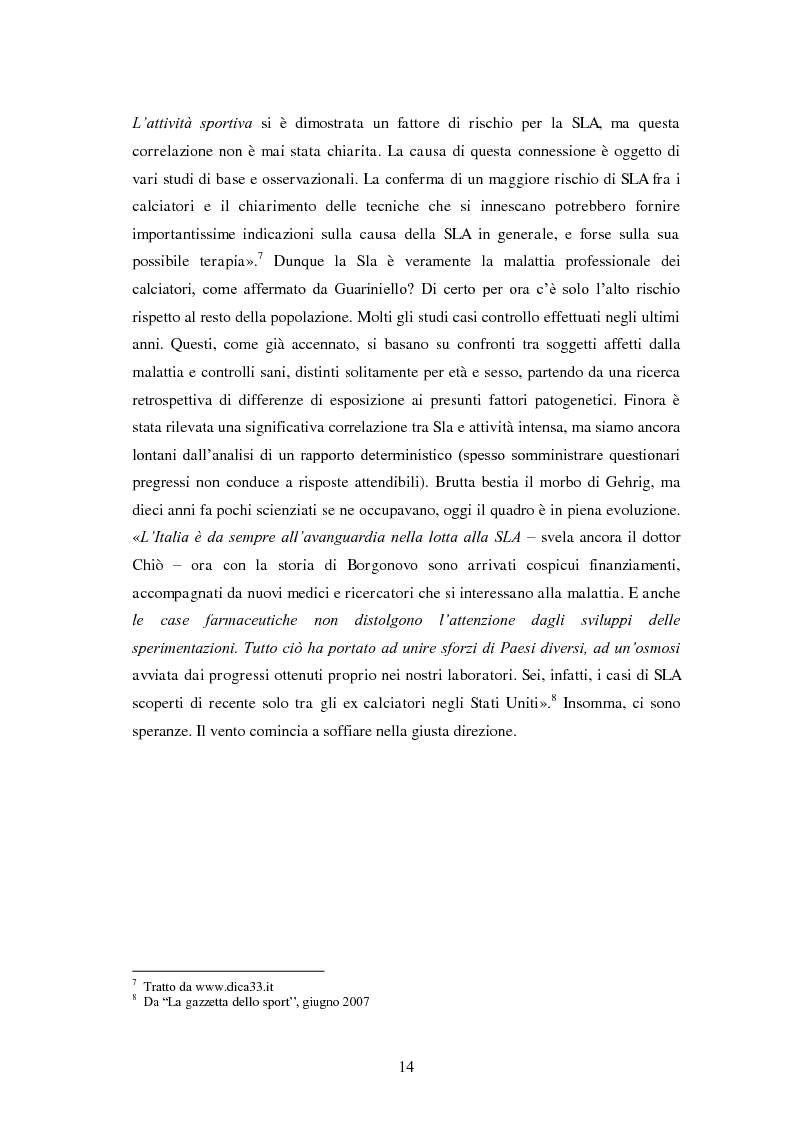 Anteprima della tesi: Il prezzo della gloria: il rapporto tra la SLA e il mondo dello sport, Pagina 7