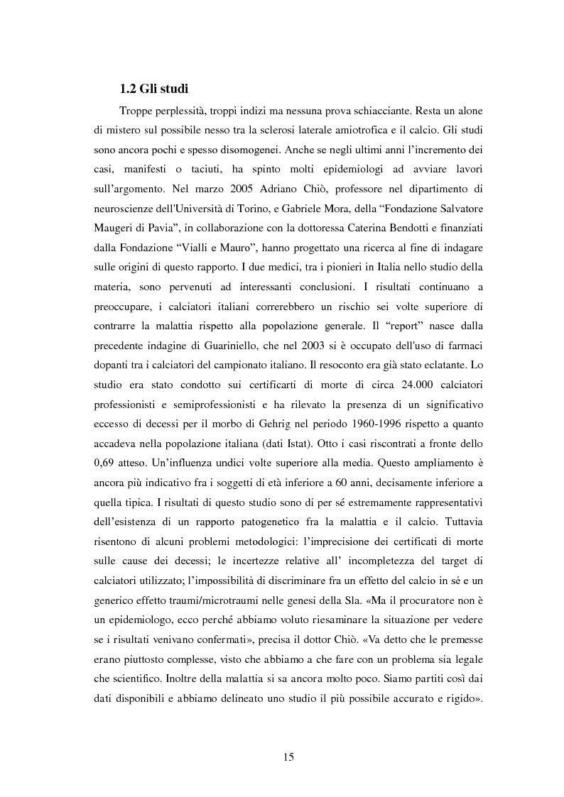 Anteprima della tesi: Il prezzo della gloria: il rapporto tra la SLA e il mondo dello sport, Pagina 8