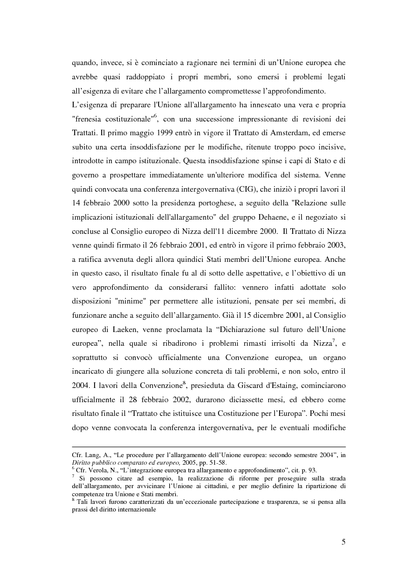 Anteprima della tesi: Le principali innovazioni del Trattato di Lisbona tra allargamento e approfondimento, Pagina 3
