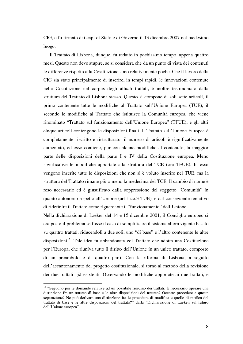 Anteprima della tesi: Le principali innovazioni del Trattato di Lisbona tra allargamento e approfondimento, Pagina 6