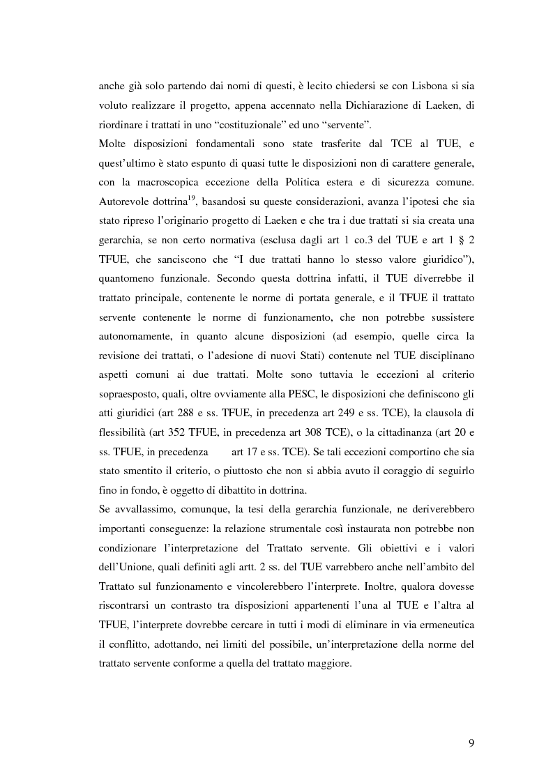 Anteprima della tesi: Le principali innovazioni del Trattato di Lisbona tra allargamento e approfondimento, Pagina 7