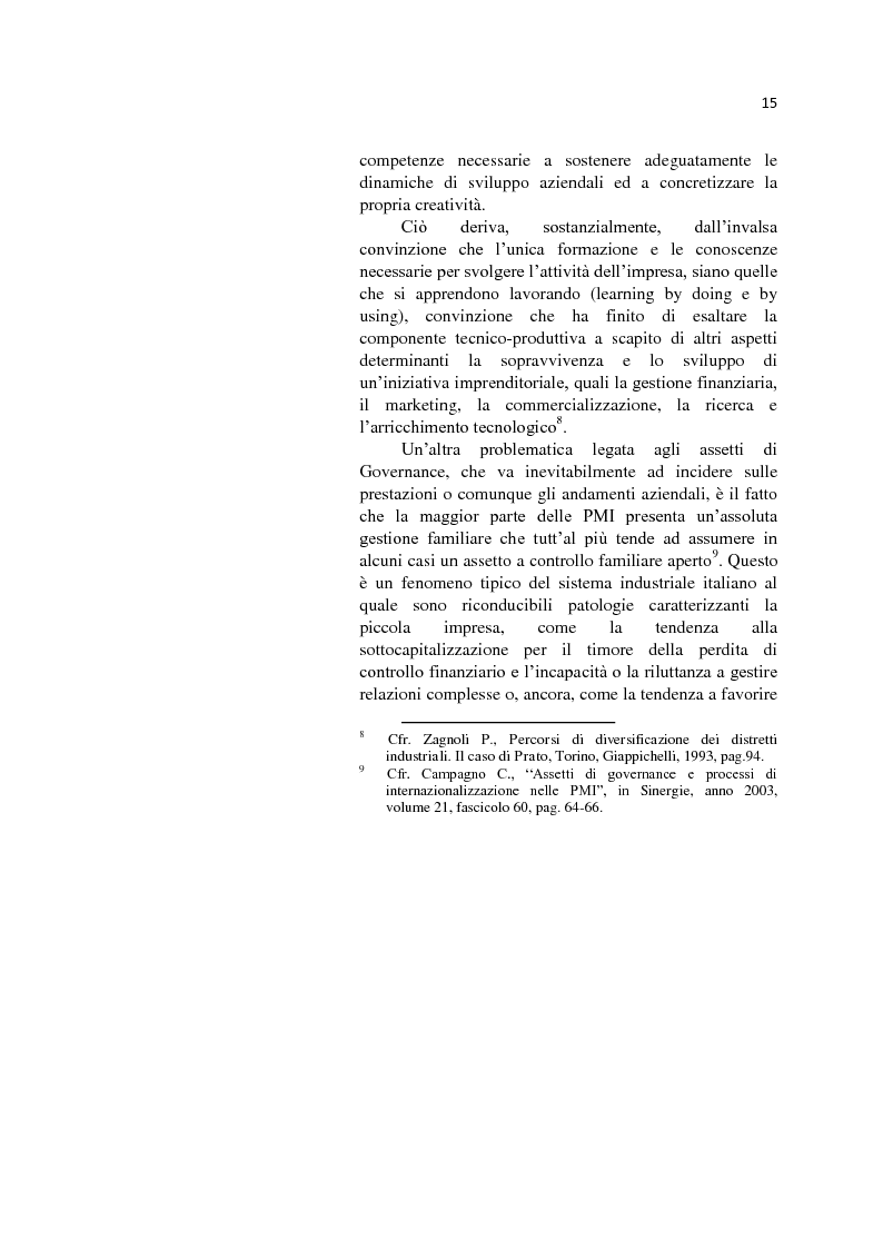 Anteprima della tesi: L'internazionalizzazione delle Pmi: il caso moda Italia, Pagina 11