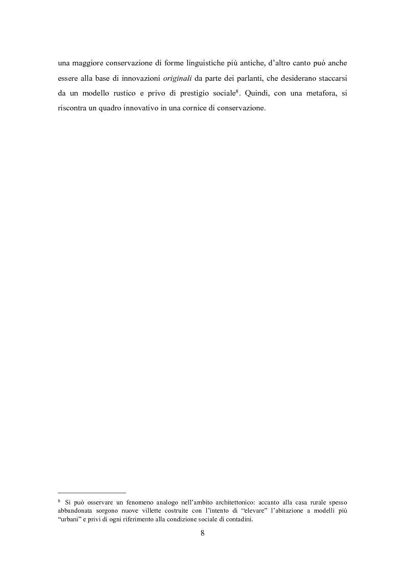 Anteprima della tesi: Varietà dialettali tra Piave e Livenza. Il liventino: profilo linguistico e confini., Pagina 8