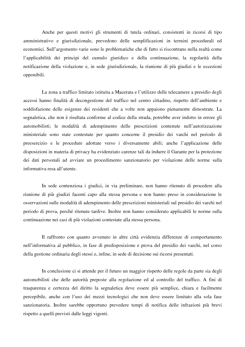 Anteprima della tesi: La disciplina della zona a traffico limitato: interessi coinvolti, controlli, strumenti di tutela, Pagina 2