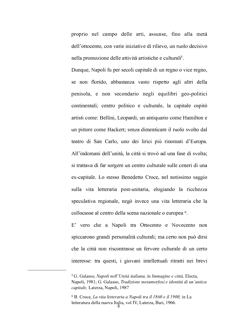 Anteprima della tesi: La Napoli letteraria di fine 800, Pagina 6