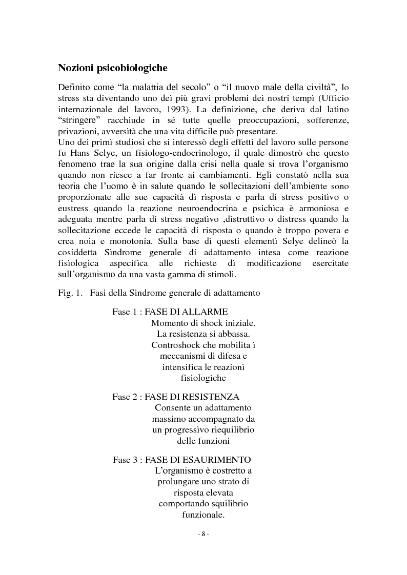 Anteprima della tesi: Call center e telestress. La patologia corre sl filo del telefono: quando lavorare diventa una malattia., Pagina 2