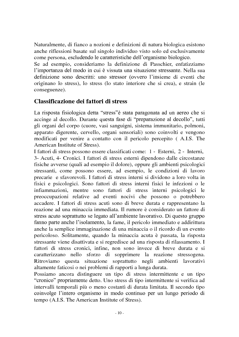 Anteprima della tesi: Call center e telestress. La patologia corre sl filo del telefono: quando lavorare diventa una malattia., Pagina 4