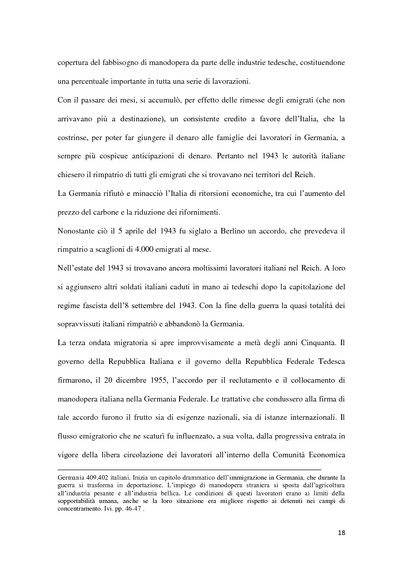 Anteprima della tesi: Integrazione e successo scolastico dei figli degli immigrati italiani in Germania. Uno studio basato sull'attività del Consolato Italiano di Stoccarda., Pagina 10