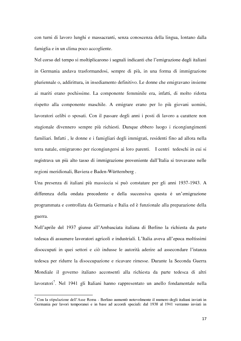 Anteprima della tesi: Integrazione e successo scolastico dei figli degli immigrati italiani in Germania. Uno studio basato sull'attività del Consolato Italiano di Stoccarda., Pagina 9