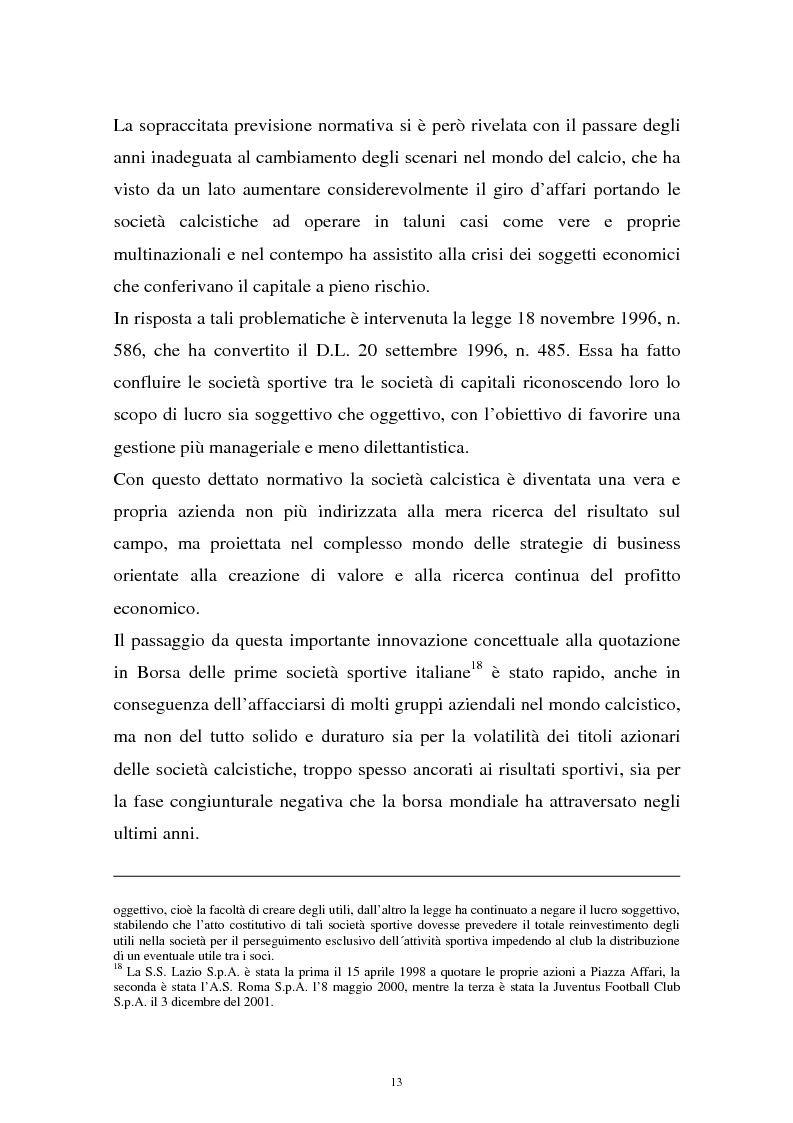 Anteprima della tesi: Diritti televisivi: analisi di un fenomeno che ha cambiato il mondo del calcio, Pagina 10