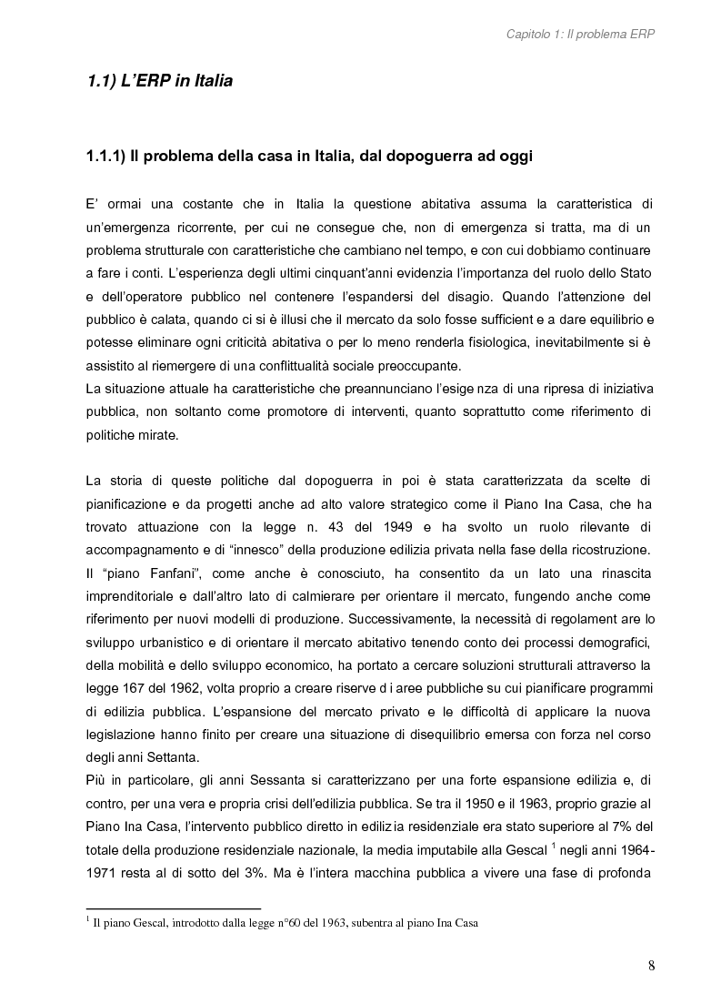 Anteprima della tesi: Opportunità di miglioramento nella gestione del patrimonio di edilizia residenziale pubblica in Lombardia: il caso del Comune di Cremona, Pagina 8