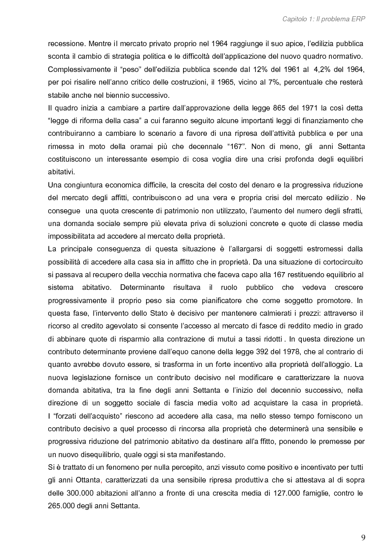 Anteprima della tesi: Opportunità di miglioramento nella gestione del patrimonio di edilizia residenziale pubblica in Lombardia: il caso del Comune di Cremona, Pagina 9
