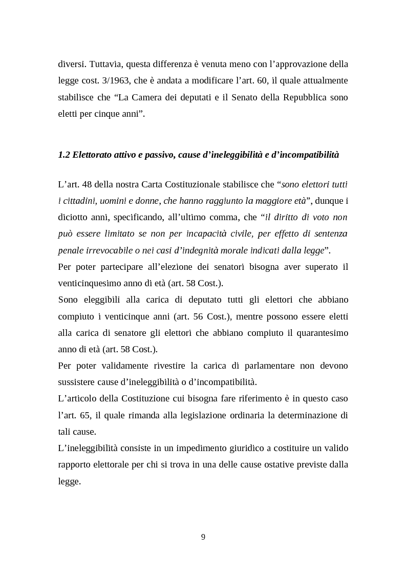 Anteprima della tesi: Il legislativo in Italia e in Francia: esperienze a confronto, Pagina 7