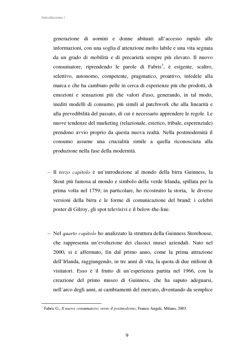 Anteprima della tesi: Experiential Marketing: il caso della Guinness Storehouse, Pagina 3