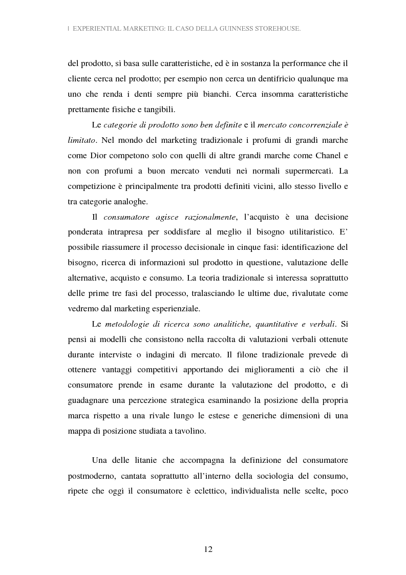 Anteprima della tesi: Experiential Marketing: il caso della Guinness Storehouse, Pagina 6