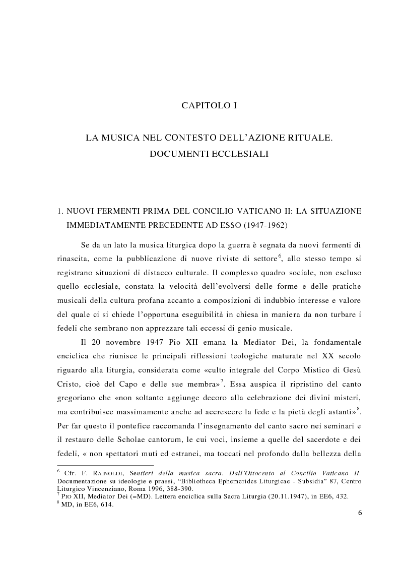 Anteprima della tesi: Musica tra liturgia e comunicazione, Pagina 4