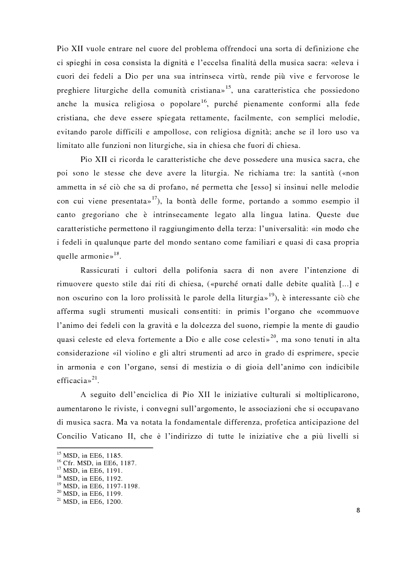 Anteprima della tesi: Musica tra liturgia e comunicazione, Pagina 6