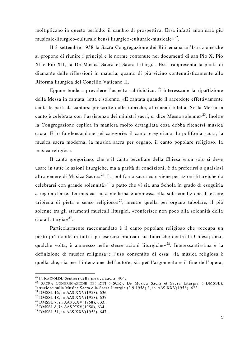 Anteprima della tesi: Musica tra liturgia e comunicazione, Pagina 7