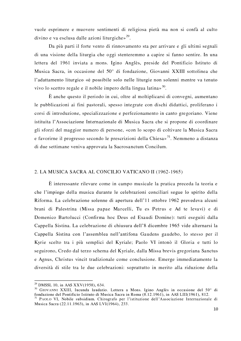Anteprima della tesi: Musica tra liturgia e comunicazione, Pagina 8