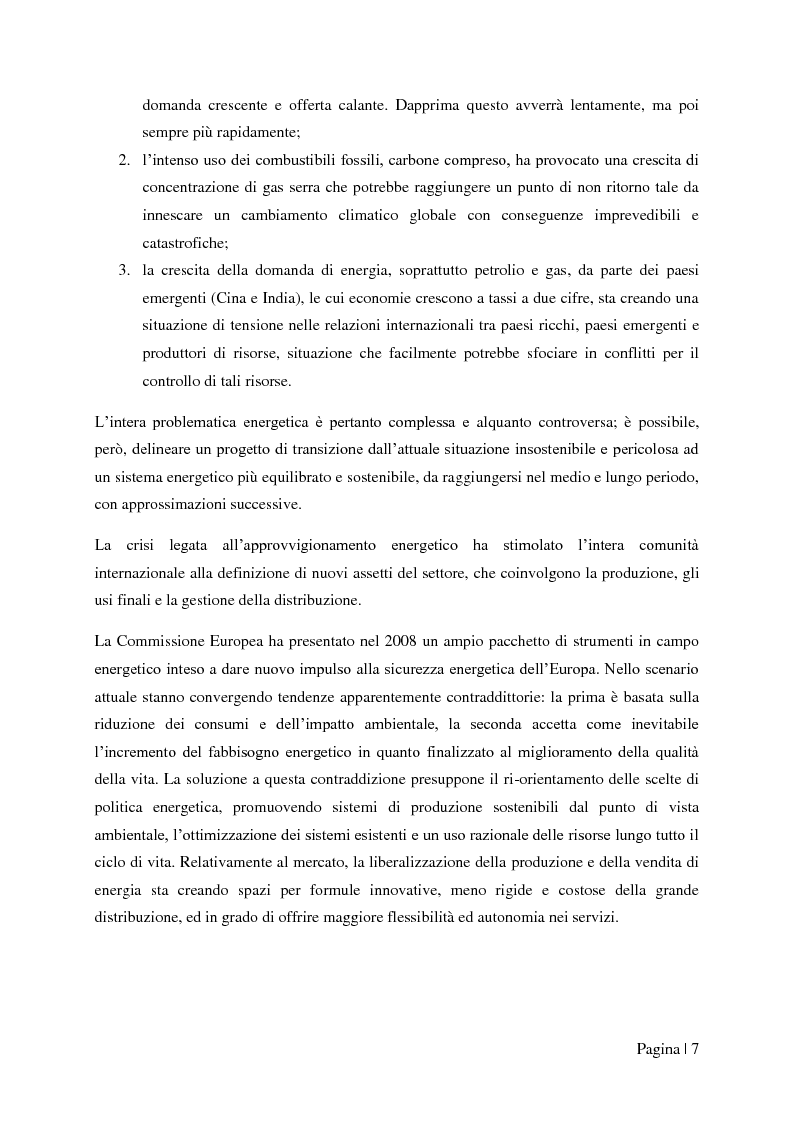 Anteprima della tesi: Analisi tecnico-economica di impianti di cogenerazione ad alto rendimento ed integrazione con un modello “Gas Price Sensitivity'', Pagina 5