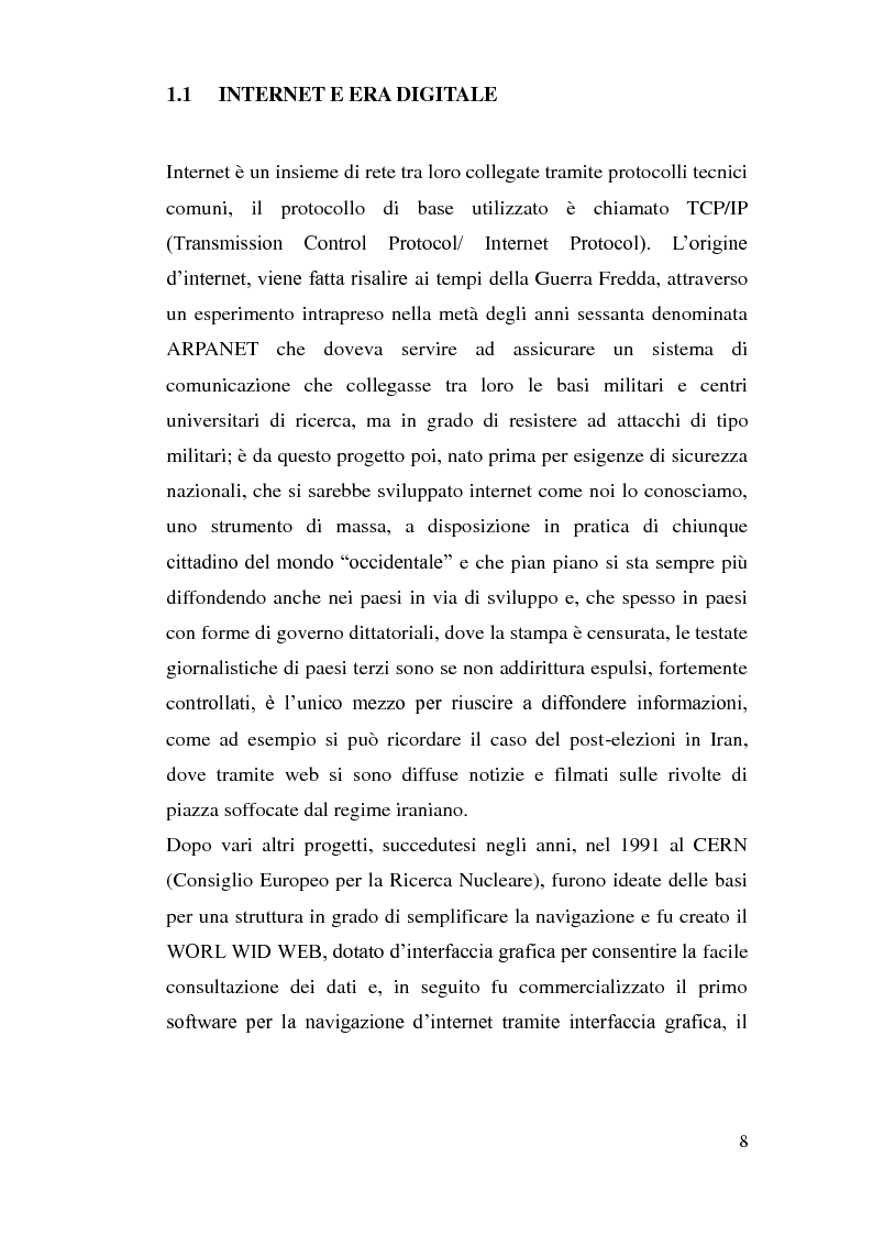 Anteprima della tesi: Tutela dei minori in Internet, Pagina 5
