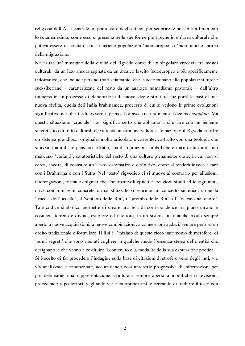 Anteprima della tesi: La funzione e la figura del Ṛṣi nel Ṛgveda, Pagina 3