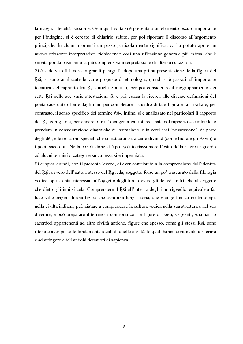 Anteprima della tesi: La funzione e la figura del Ṛṣi nel Ṛgveda, Pagina 4
