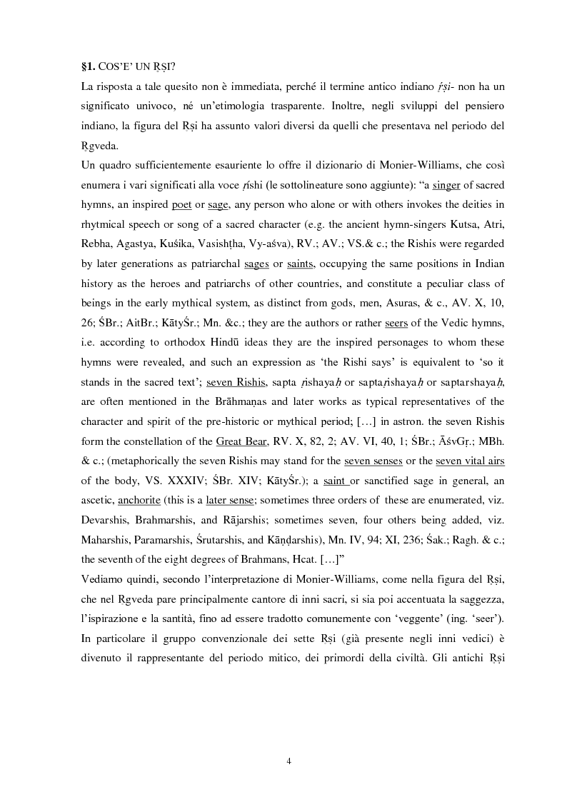 Anteprima della tesi: La funzione e la figura del Ṛṣi nel Ṛgveda, Pagina 5