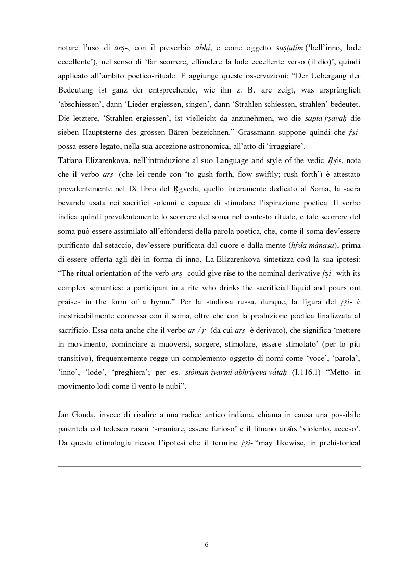 Anteprima della tesi: La funzione e la figura del Ṛṣi nel Ṛgveda, Pagina 7