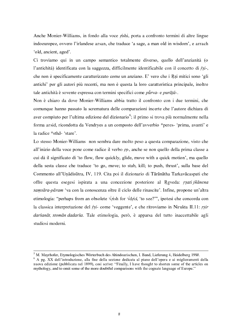 Anteprima della tesi: La funzione e la figura del Ṛṣi nel Ṛgveda, Pagina 9