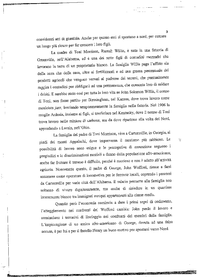 Anteprima della tesi: La musica nelle parole: il Jazz di Toni Morrison, Pagina 2