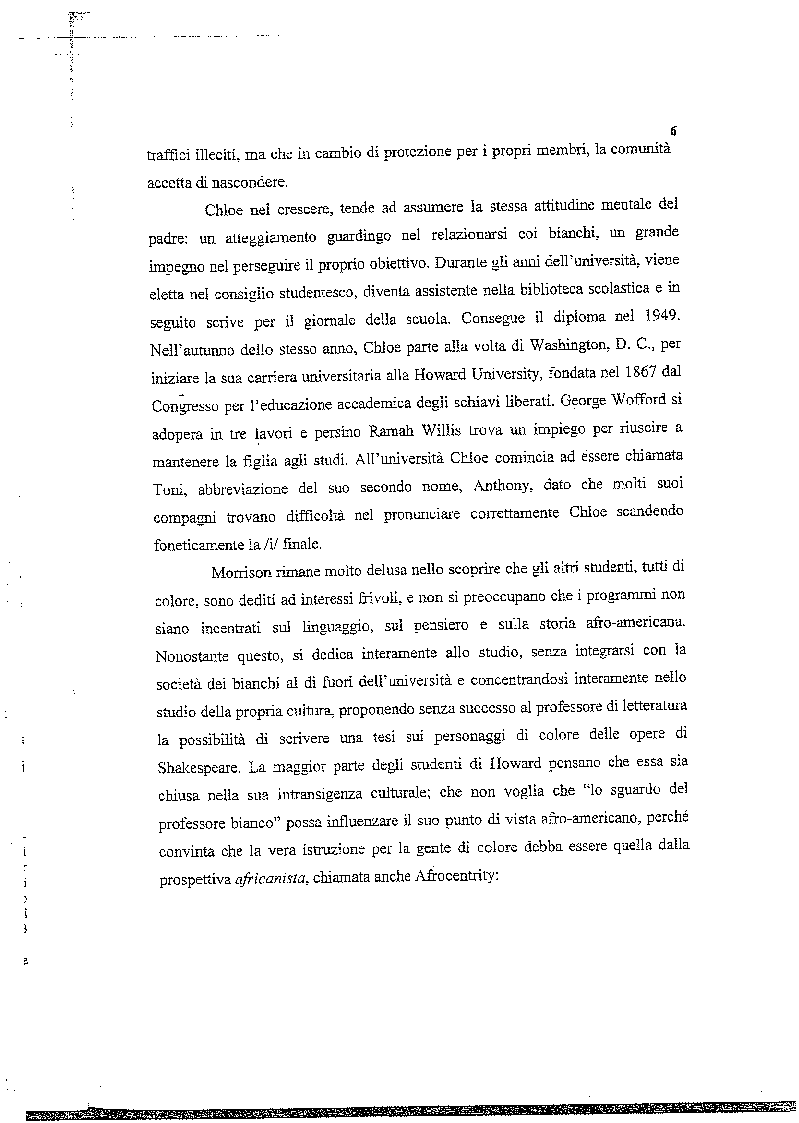 Anteprima della tesi: La musica nelle parole: il Jazz di Toni Morrison, Pagina 5