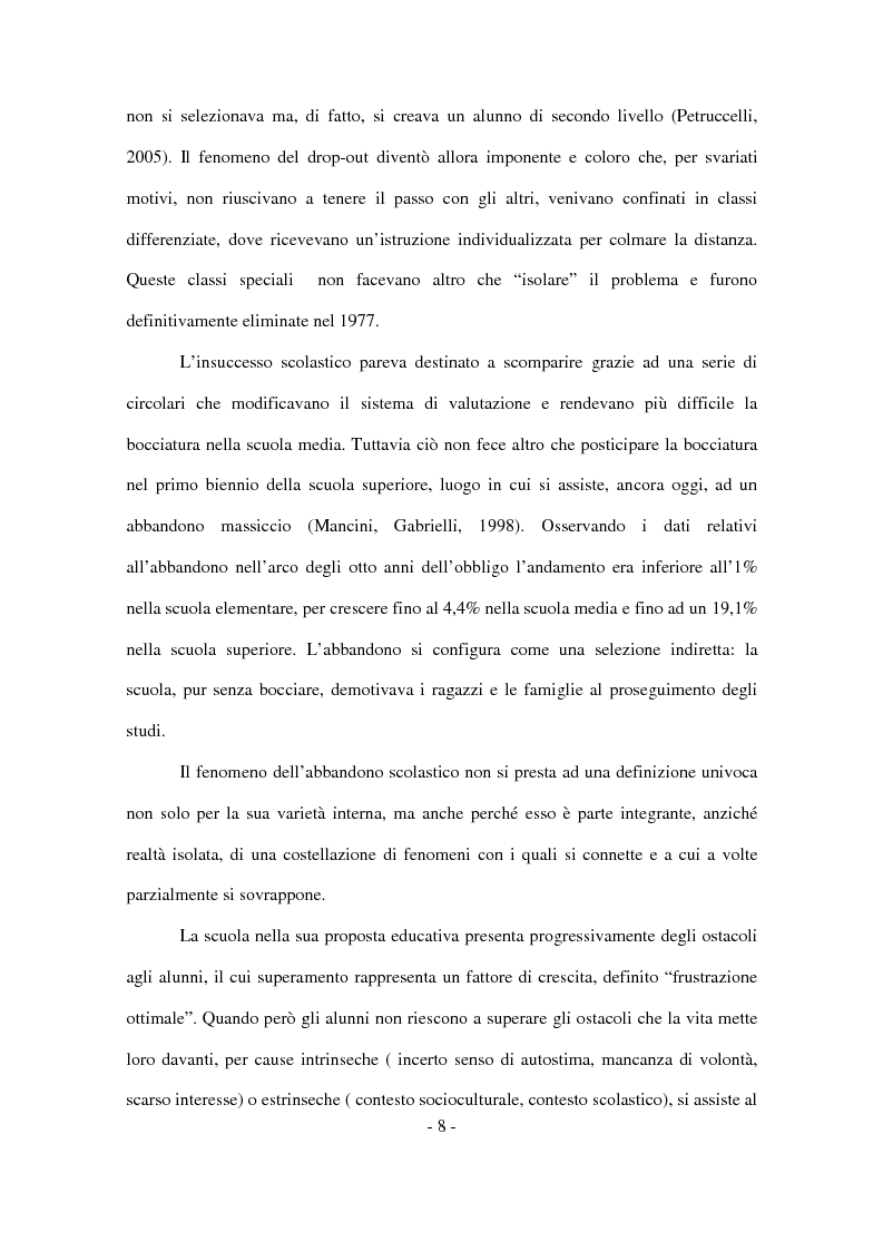 Anteprima della tesi: Il disagio nel contesto scolastico: un'indagine esplorativa in una scuola secondaria di primo grado, Pagina 6