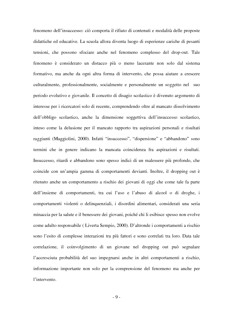 Anteprima della tesi: Il disagio nel contesto scolastico: un'indagine esplorativa in una scuola secondaria di primo grado, Pagina 7