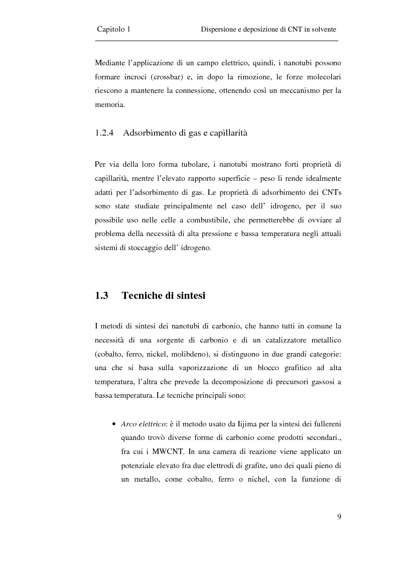 Anteprima della tesi: Film trasparenti nanostrutturati di nanotubi di carbonio su vetro come substrati per la crescita neuronale, Pagina 7