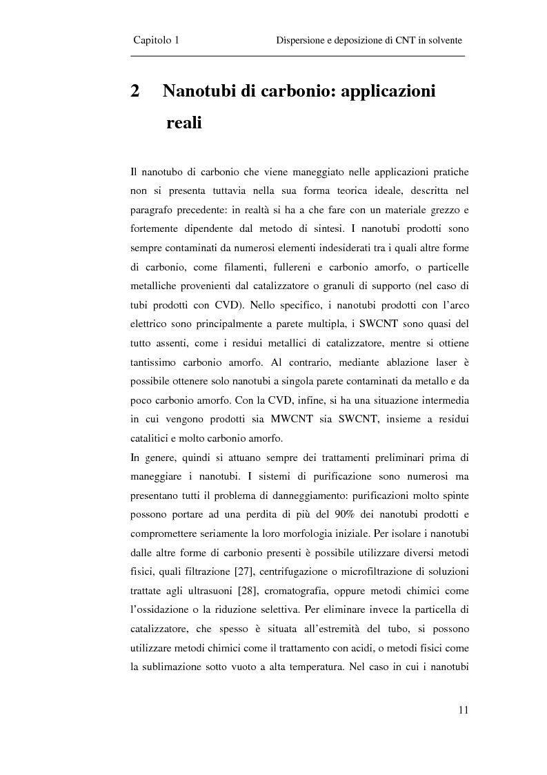 Anteprima della tesi: Film trasparenti nanostrutturati di nanotubi di carbonio su vetro come substrati per la crescita neuronale, Pagina 9