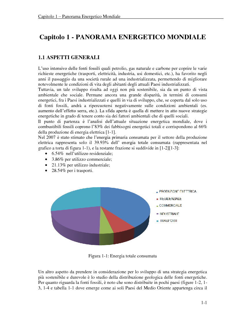 Anteprima della tesi: La produzione di idrogeno per via nucleare: proposta di un possibile scenario energetico per il settore dei trasporti, Pagina 8