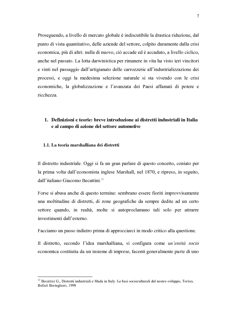 Anteprima della tesi: Ricerche e studi sull’evoluzione generale del settore automobilistico in un insieme globale, Pagina 7