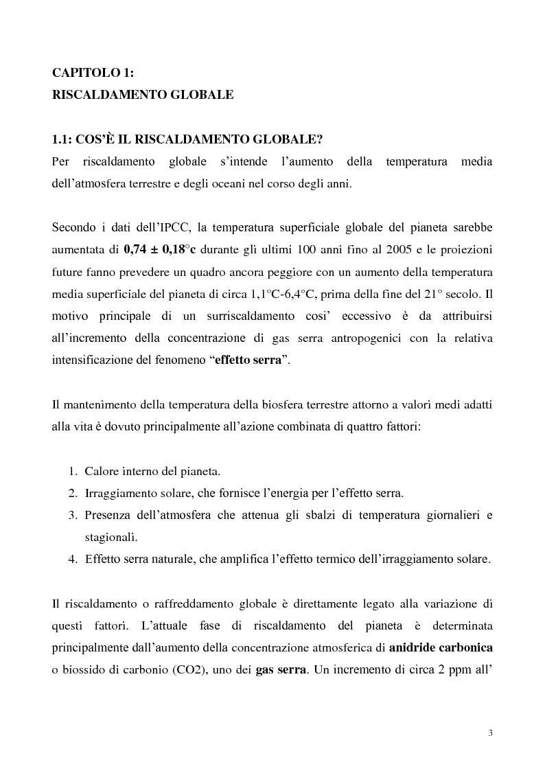 Anteprima della tesi: Gli effetti economici dei cambiamenti climatici: il rapporto Stern, Pagina 3