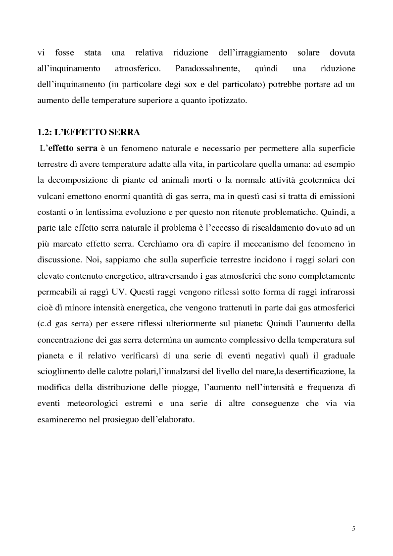 Anteprima della tesi: Gli effetti economici dei cambiamenti climatici: il rapporto Stern, Pagina 5