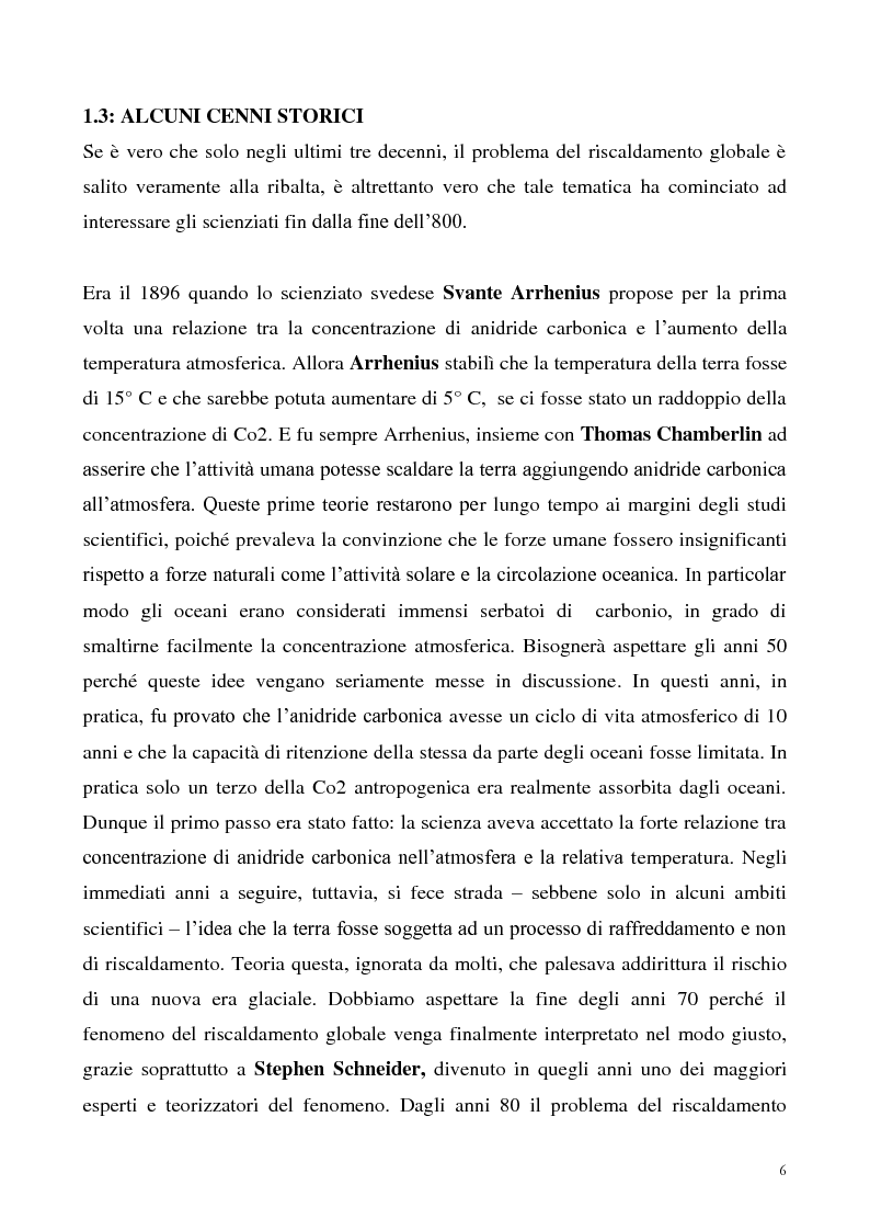 Anteprima della tesi: Gli effetti economici dei cambiamenti climatici: il rapporto Stern, Pagina 6