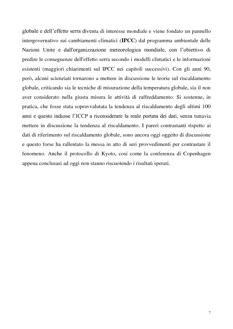 Anteprima della tesi: Gli effetti economici dei cambiamenti climatici: il rapporto Stern, Pagina 7